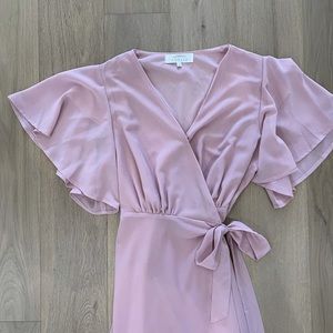 Arbor blush pink knee length dress